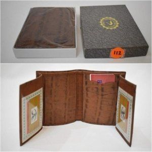 Italian Leather Crocodile Pressed Men Wallet 112